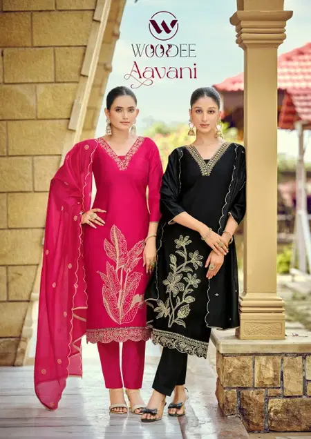 Aavani By Woodee Viscose Weaing Kurti With Bottom Dupatta Suppliers In India